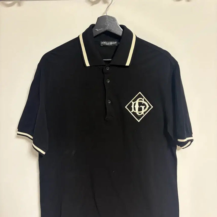 [BUNJANG] Dolce &amp; Gabbana Black Logo Polo Shirt / 돌체앤가바나 블랙 니트웨어