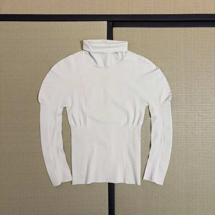 [SOLD OUT] 플리츠 플리즈 이세이미야케 하이넥 롱슬리브 탑