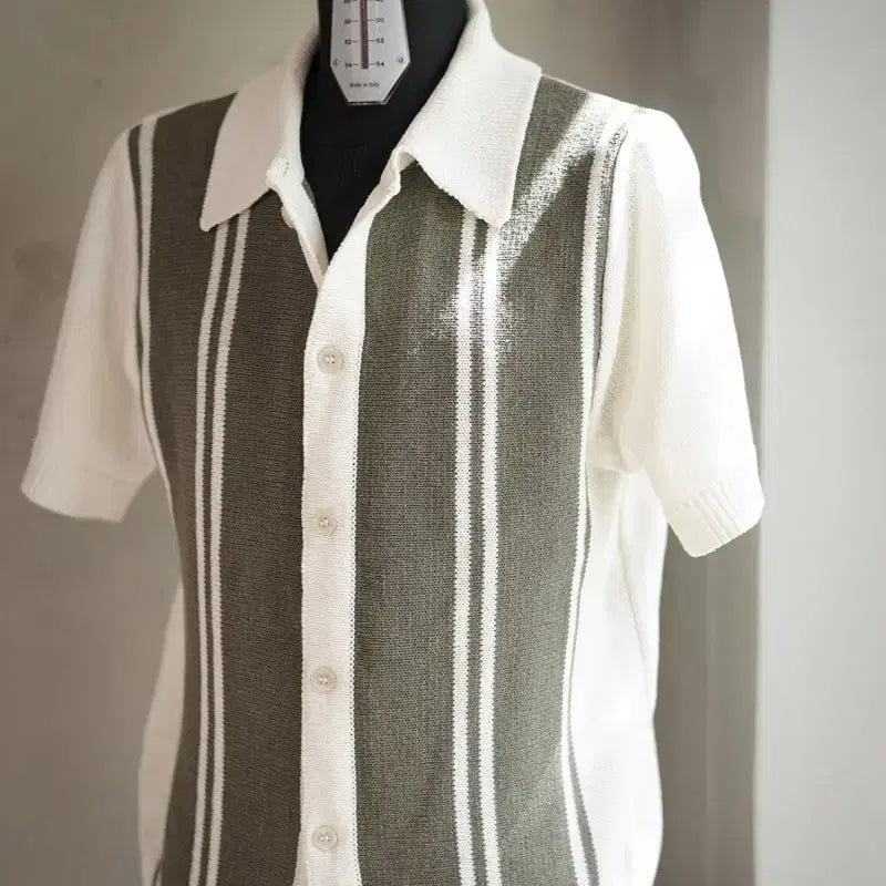 [BUNJANG] Pinomare Sanremo Knit Olive L / 새상품 피노마레 산레모 니트 올리브 L