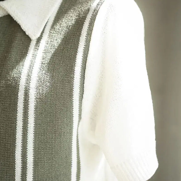 [BUNJANG] Pinomare Sanremo Knit Olive L / 새상품 피노마레 산레모 니트 올리브 L