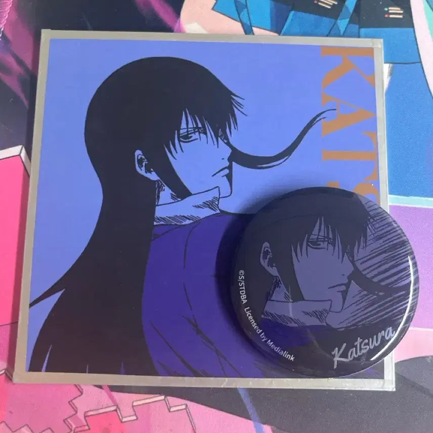 [BUNJANG] Katsura Suit Shikishi / Can Badge / 카츠라 정장 색지/캔뱃지