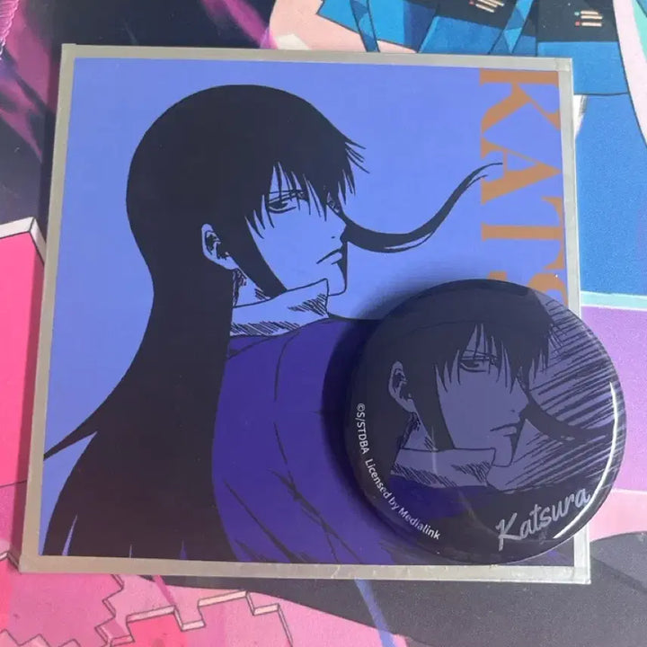 [BUNJANG] Katsura Suit Shikishi / Can Badge / 카츠라 정장 색지/캔뱃지