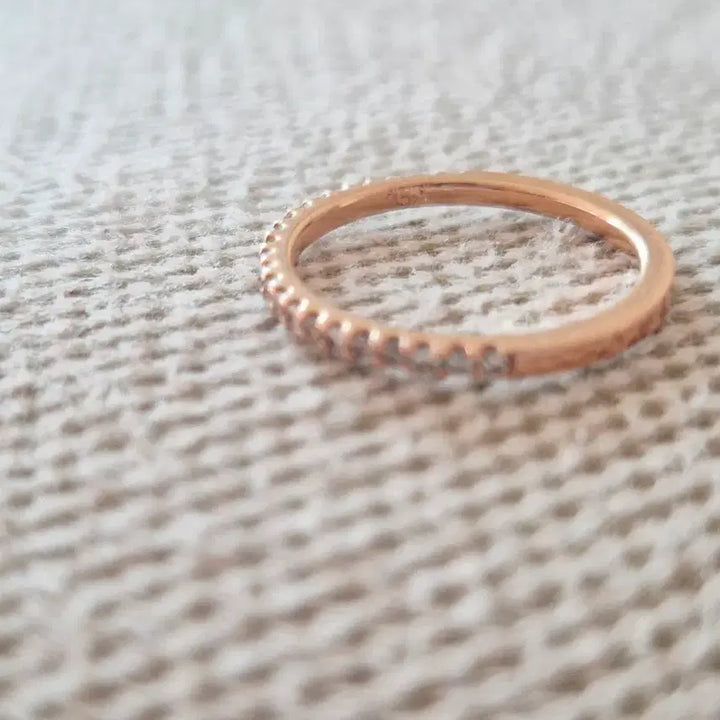 [BUNJANG] 18K Natural Diamond Guard Ring Size 11 / 18k 천연 다이아몬드 가드링 11호