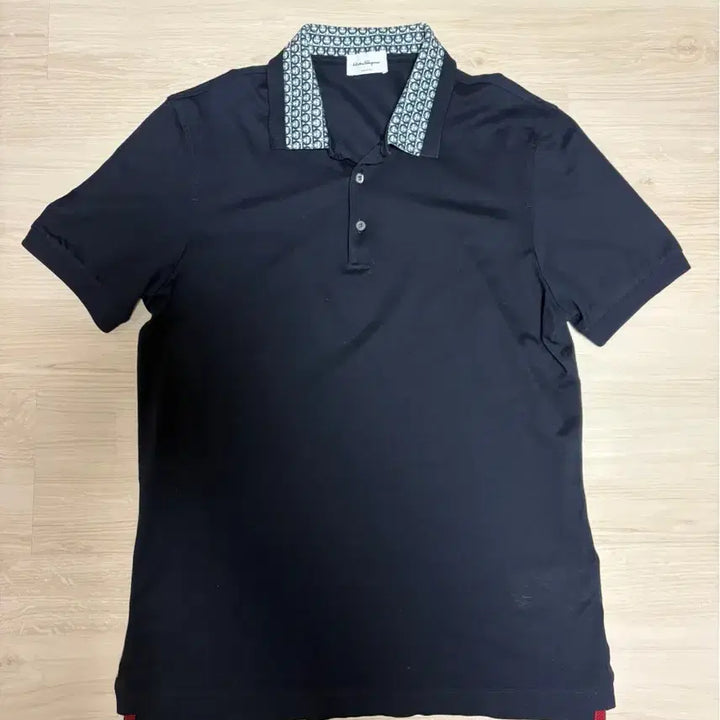 [BUNJANG] Ferragamo Monogram PK T-shirt Navy XL / 페라가모 모노그램 pk니트