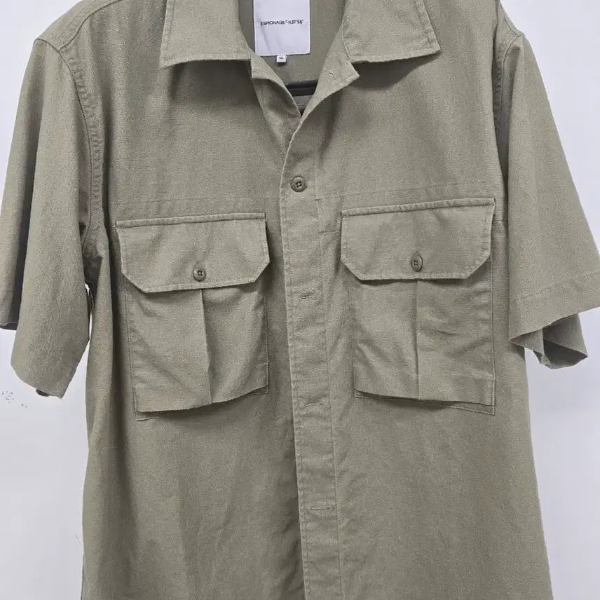 [BUNJANG] Espionage M43 Linen Shirt Olive XL / 에스피오나지 m43 린넨셔츠 올리브 XL 판매