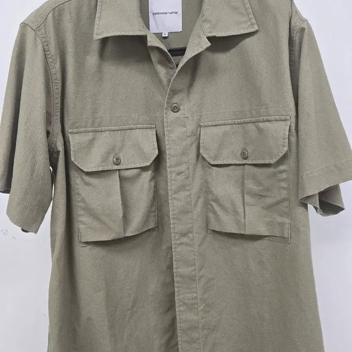 [BUNJANG] Espionage M43 Linen Shirt Olive XL / 에스피오나지 m43 린넨셔츠 올리브 XL 판매