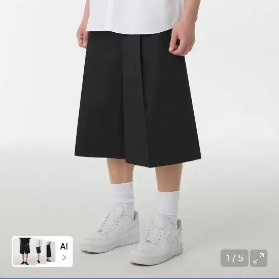 [SOLD OUT] 무신사 스탠다드 롱버뮤다 팬츠 블랙