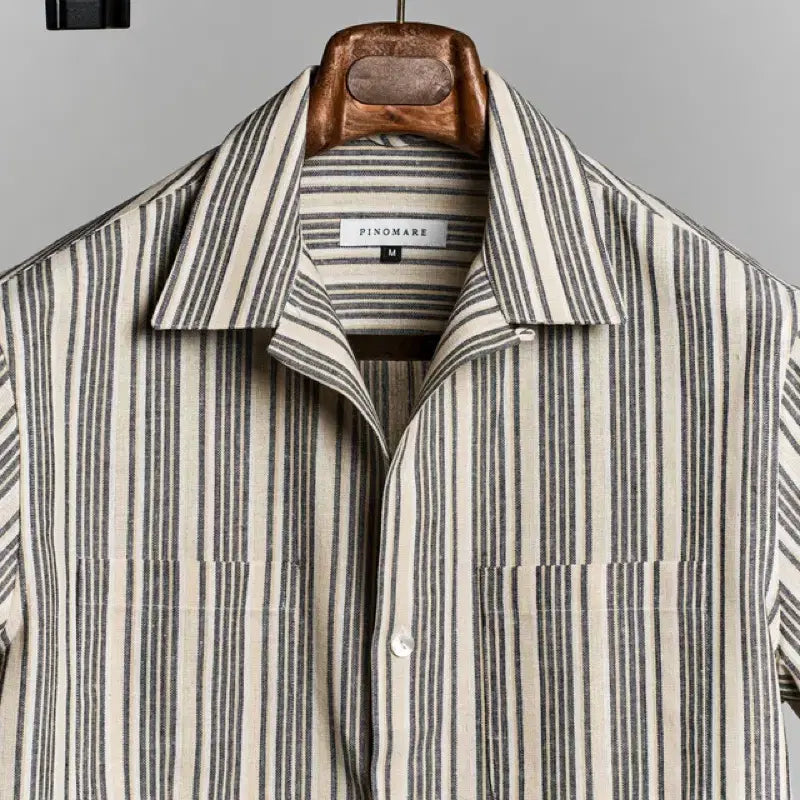 [BUNJANG] Pinomare Amalfi Short Sleeve Shirt (M) / 새상품 피노마레 남성 반팔 아말피 셔츠 M