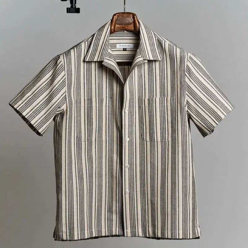 [BUNJANG] Pinomare Amalfi Short Sleeve Shirt (M) / 새상품 피노마레 남성 반팔 아말피 셔츠 M