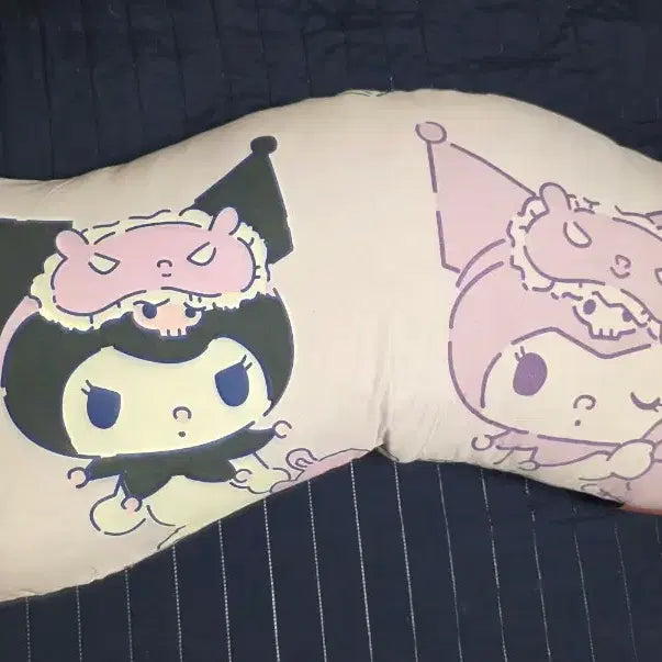 [BUNJANG] Sanrio Kuromi Body Pillow Cushion 100cm / 정품) 쿠로미 바디필로우 베개 쿠션 100cm