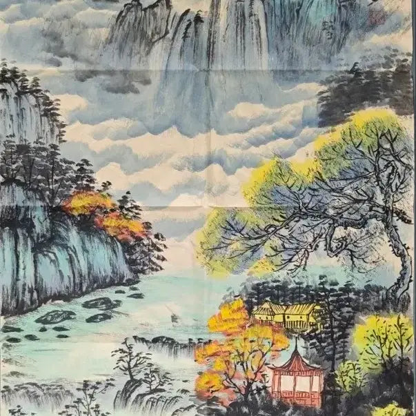 [BUNJANG] Zhang Daqian (張大千) Blue-Green Landscape Painting &