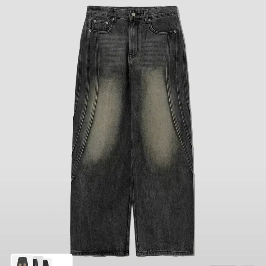 [BUNJANG] INTEMPO MOOD Triple Cut Long Denim Pants / M 인템포무드 롱 트리플 컷 데님 팬츠 파이어우드