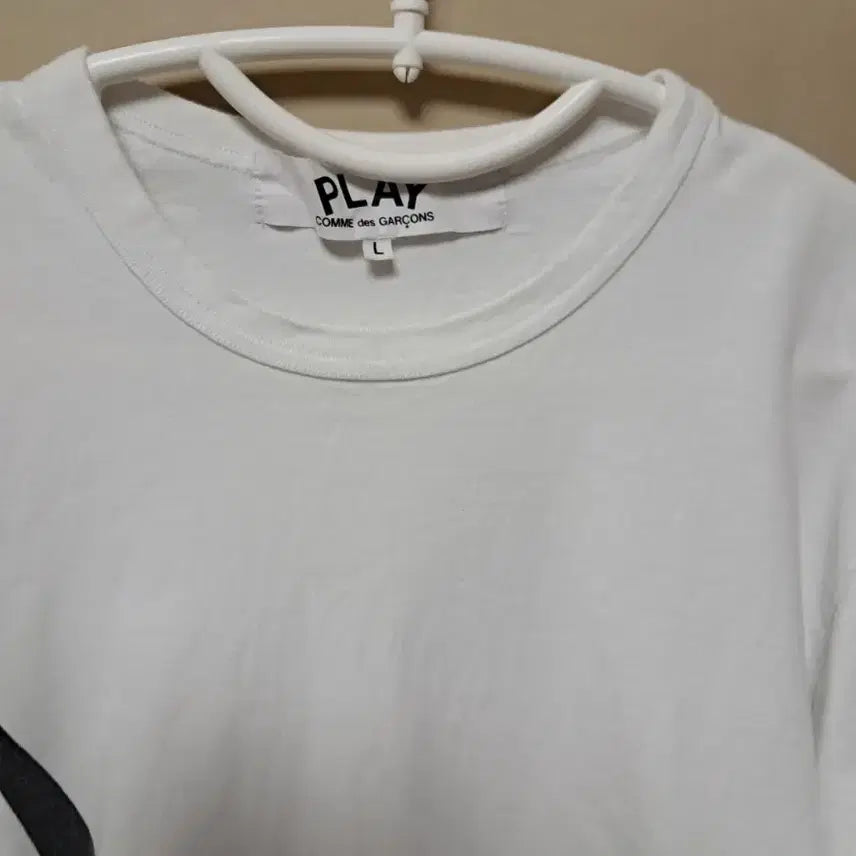 [SOLD OUT] 정품 한정판 꼼데가르송 플레이 나이키 콜라보 반팔티  L(95~100)