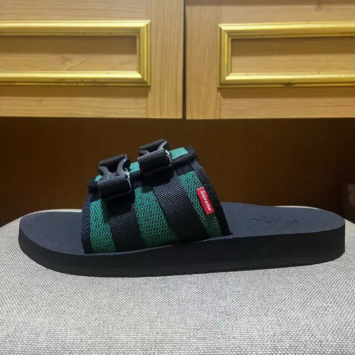 [BUNJANG] Supreme x The North Face SS22 Green Slides (Size US 8 / 260) / 22ss 슈프림 노스페이스 슬리퍼 그린 260사이즈