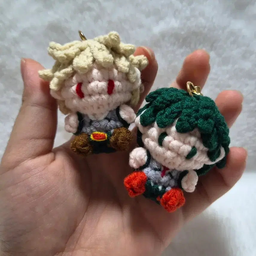 [BUNJANG] My Hero Academia Bakugo/Midoriya School Uniform Ver. Acrylic Keychain / 나히아 바쿠고/미도리야 키링