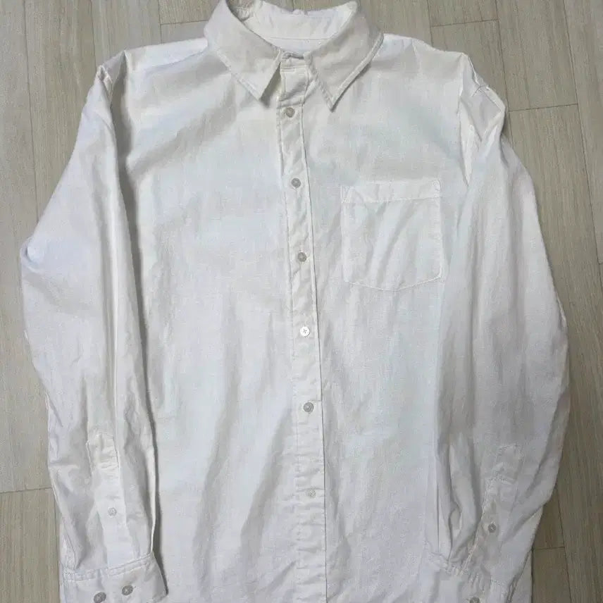 [BUNJANG] Mergo Linen White Shirt / 메르고 린넨 화이트셔츠
