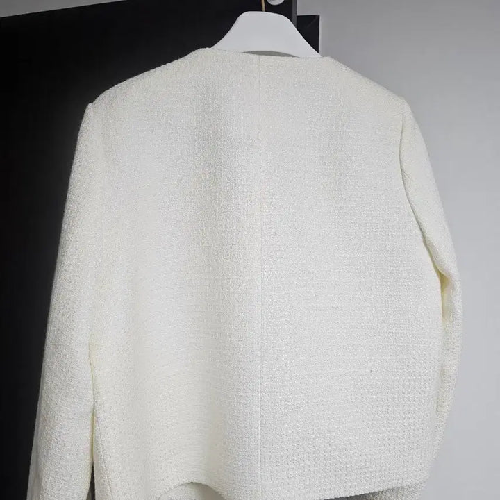[SOLD OUT] 끌레르마켓 르티에 아이보리 트위드자켓