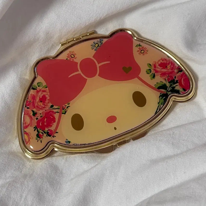 [BUNJANG] My Melody Floral Compact Mirror / 마이멜로디 꽃무늬 컴팩트 거울
