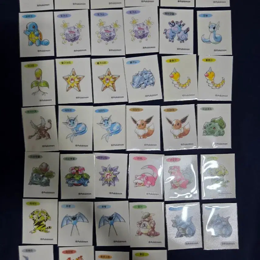 [BUNJANG] Pokemon 30th Anniversary Artwork Sticker Collection / 포켓몬스터 30주년 아트웍 띠부씰 모음