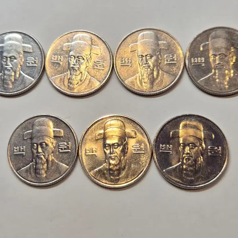 [BUNJANG] 100 Won Coin Bundle (2013-2019) / 2013~2019년 백원 동전 7개 일괄