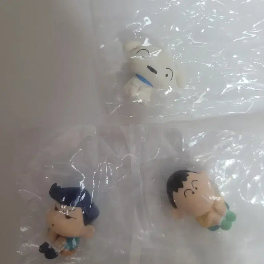 [BUNJANG] Crayon Shin-chan Gacha "What a Boring" Series Shiro, Nene, Bo, and Whitey 3-Piece Bundle Set / 짱구 가챠 마치보케 철수 맹구 흰둥이 3종 일괄
