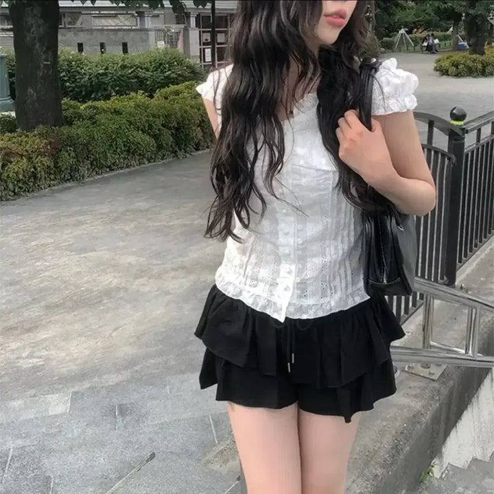 [BUNJANG] Anymore Aju Kang Kang Skirt Pants / (새상품) 애니원모어 아쥬 캉캉 치마바지