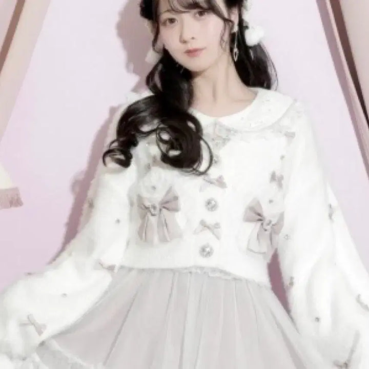[BUNJANG] Noemi Bijou Ribbon Cardigan / 노에미 비쥬 리본 가디건 판매합니다
