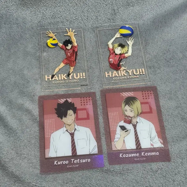 [BUNJANG] Haikyuu!! Tetsuro Kuroo &amp; Kozume Kenma Lunchtime Acrylic Card Bundle Set / (일괄)쿠로 켄마 아크릴 카드 점심시간