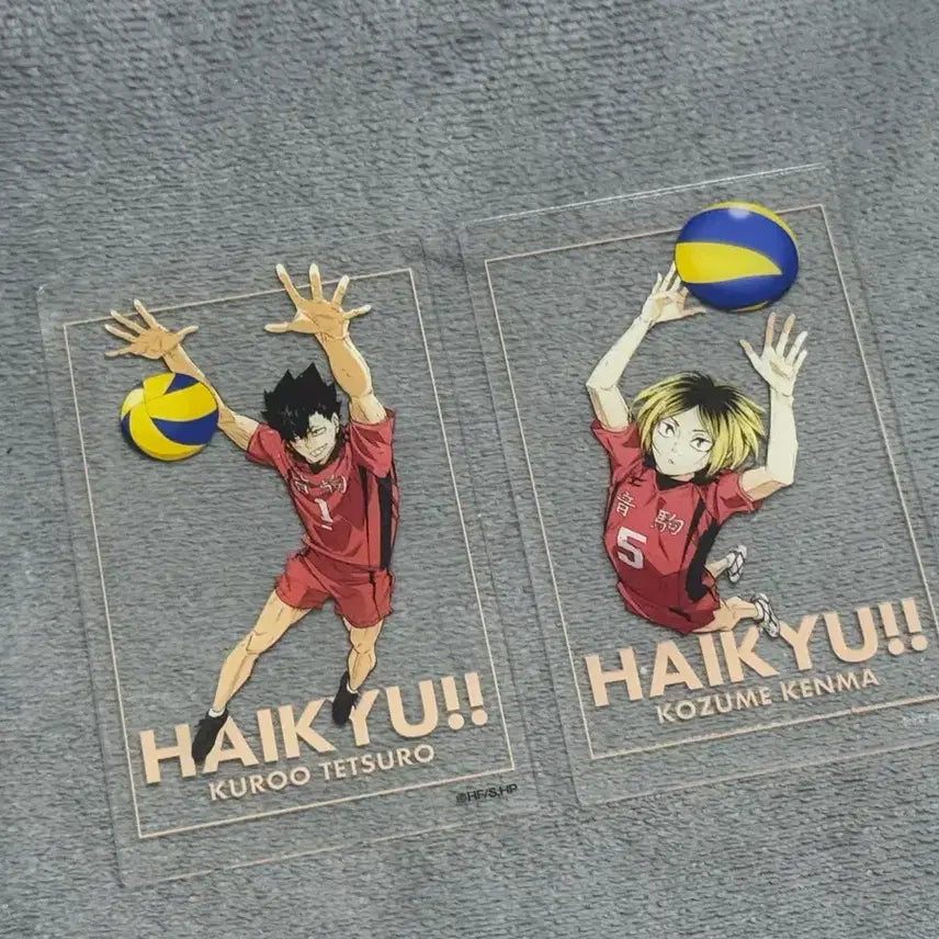 [BUNJANG] Haikyuu!! Tetsuro Kuroo &amp; Kozume Kenma Lunchtime Acrylic Card Bundle Set / (일괄)쿠로 켄마 아크릴 카드 점심시간