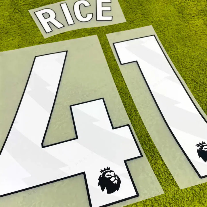[BUNJANG] Arsenal Declan Rice 24/27 League Kit Name Set / 24-27 아스날 데클란 라이스 리그 유니폼 마킹 축구 네임셋 EPL