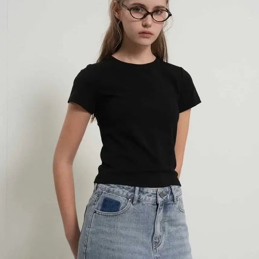 [BUNJANG] General Idea Soft Slim Fit Short Sleeve T-Shirt / 제너럴아이디어 소프트 슬림핏 반팔 티셔츠