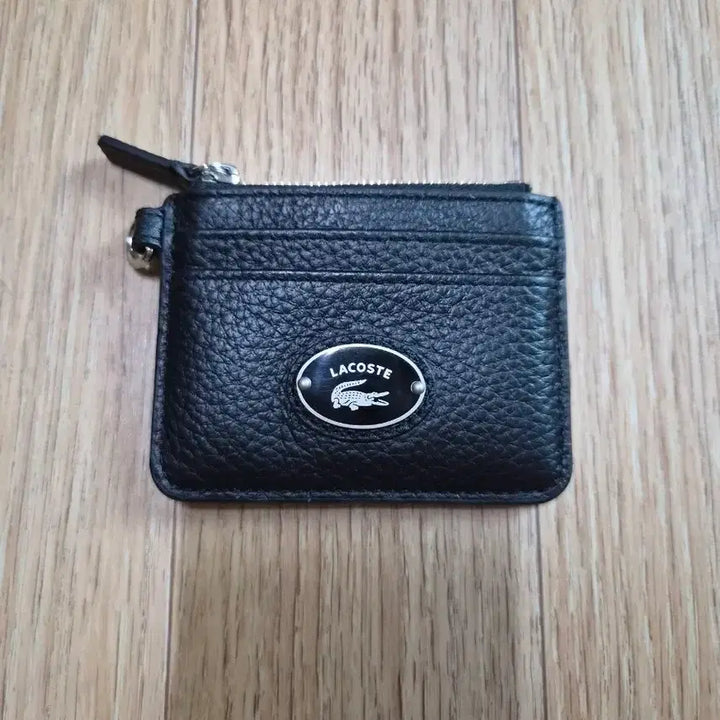 [BUNJANG] Lacoste Card Holder Black / 라코스테 카드지갑 블랙