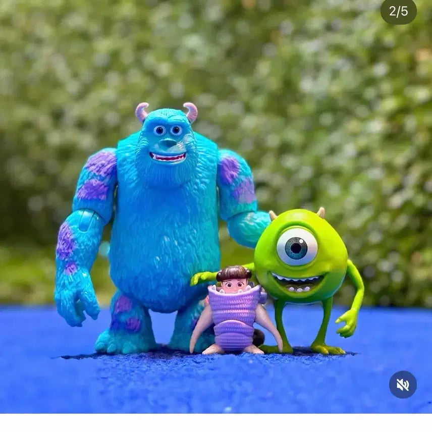 [BUNJANG] Monsters, Inc. Mini Figure Set (3 Types) / 몬스터 주식회사 미니피규어 3종세트