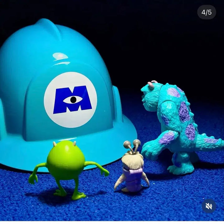 [BUNJANG] Monsters, Inc. Mini Figure Set (3 Types) / 몬스터 주식회사 미니피규어 3종세트