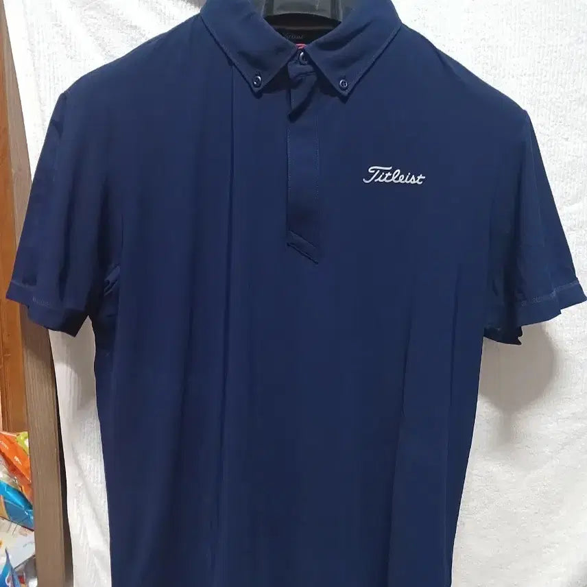 [BUNJANG] Titleist Golf Apparel Short Sleeve Polo Shirt Navy 100 / 타이틀리스트 골프웨어 반팔 카라티 네이비100