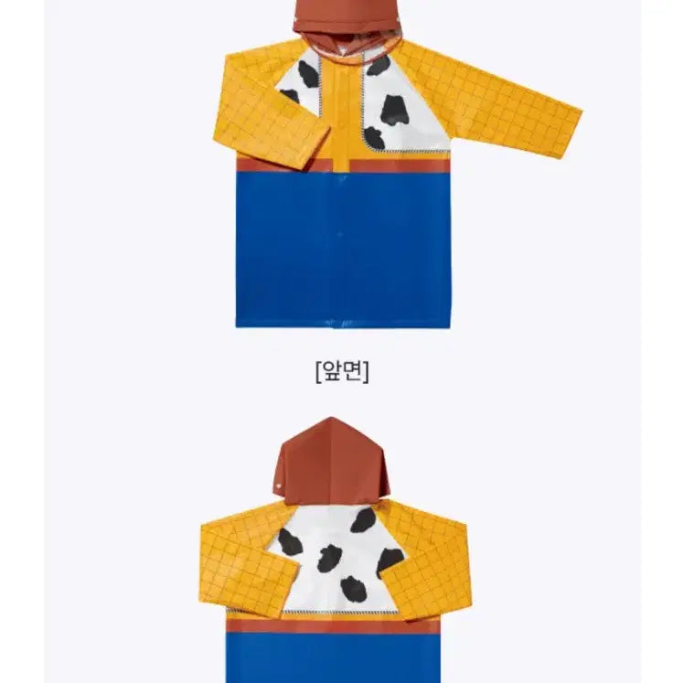 [BUNJANG] Baskin Robbins Toy Story Woody Kids Raincoat / 배스킨라빈스 배라 베스킨 토이스토리 우디 어린이 우비 우의 키즈