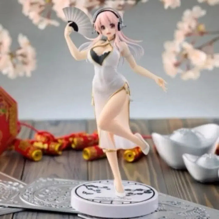 [BUNJANG] FURYU Super Sonico China Dress Red &amp; White Bundle Figure / 후류 슈퍼 소니코 피규어 슈퍼소니코 차이나 드레스 레드 화이트 일괄