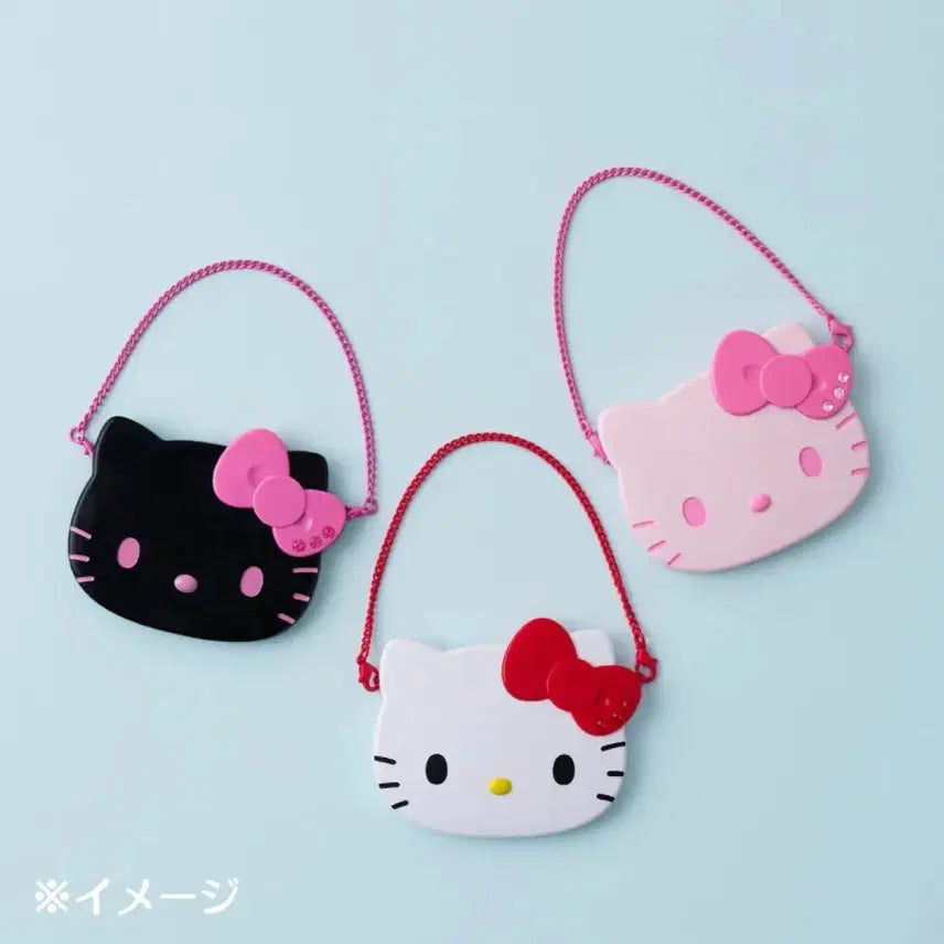 [BUNJANG] Sanrio Hello Kitty I Love Hello Kitty Double-Sided Mirror with Chain / [산리오 정품] 헬로키티 체인 양면 거울 (I Love Hello Kit