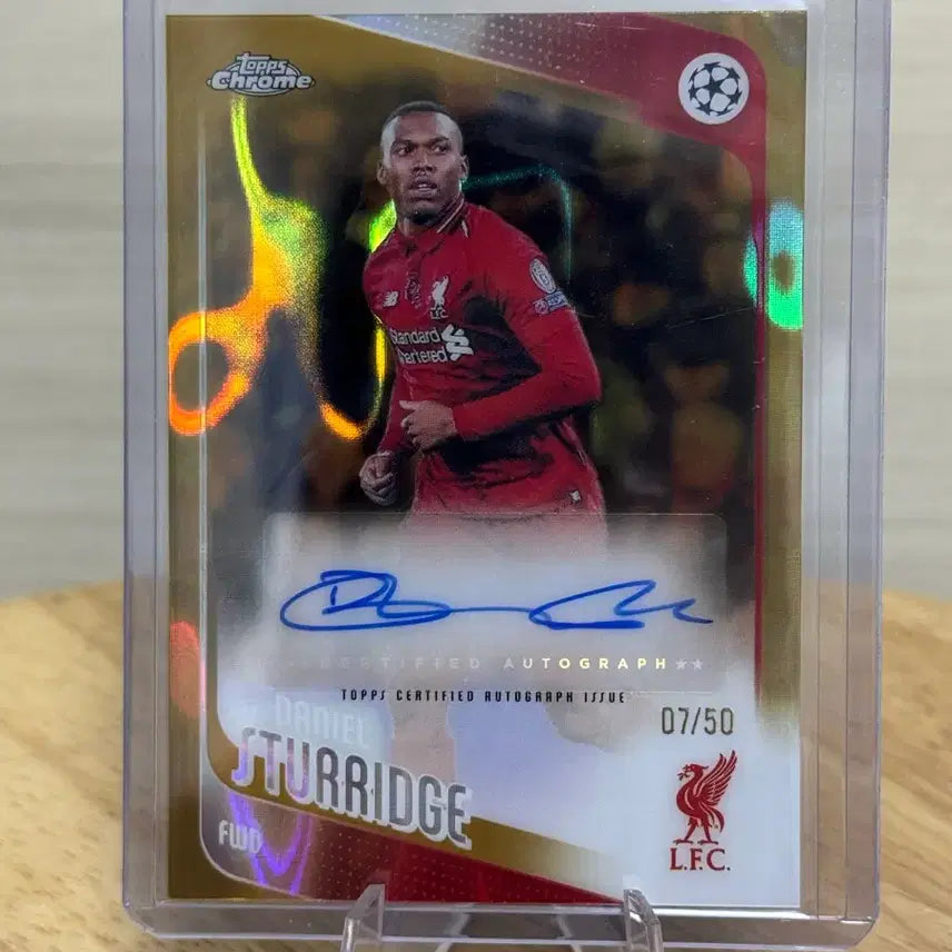 [BUNJANG] Liverpool Daniel Sturridge Signed 2023/24 Topps Chrome Gold Refractor 