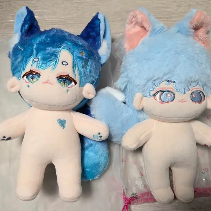 [BUNJANG] 20cm Unlabeled Plush Doll Bundle Set / 무속성 무솜 20cm 솜인형 4체 일괄