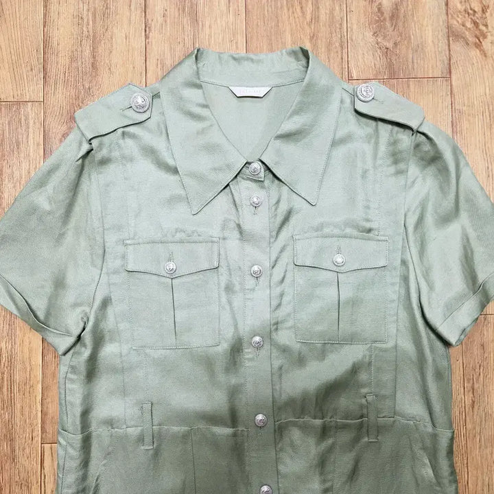 [BUNJANG] JULL-LOG Belted Linen Dress Khaki Beige / 줄로그(JULL-LOG) 벨티드 린넨원피스 55-66 새상품