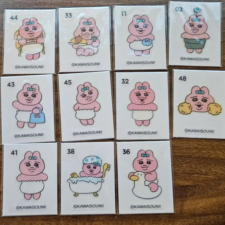 [SOLD OUT] 빤쮸토끼 띠부 띠부씰 띠부띠부씰