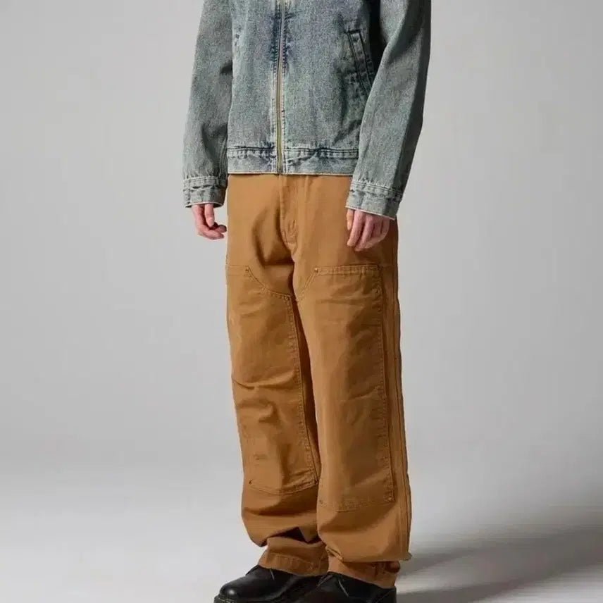 [BUNJANG] Dickies Stonewashed Duck Canvas Double Knee Work Pants Brown 32 / 디키즈 스톤워시드 덕캔버스 더블니 워크팬츠 브라운 32