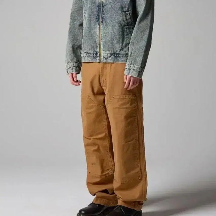 [BUNJANG] Dickies Stonewashed Duck Canvas Double Knee Work Pants Brown 32 / 디키즈 스톤워시드 덕캔버스 더블니 워크팬츠 브라운 32