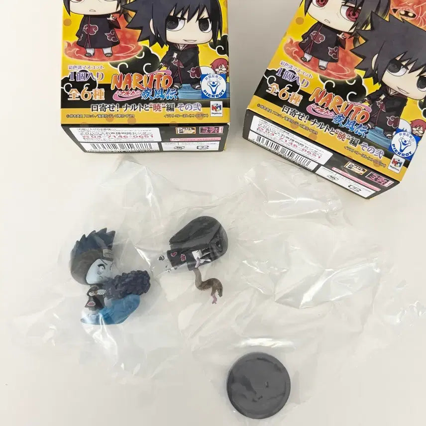 [BUNJANG] Naruto Akatsuki Kisame Hoshigaki &amp; Orochimaru Petit Chara Bundle Set (Sealed) / 나루토 아카츠키 쁘띠카라 쁘띠캐러 푸치캐러 키사메 오로치마루 일괄 미개봉