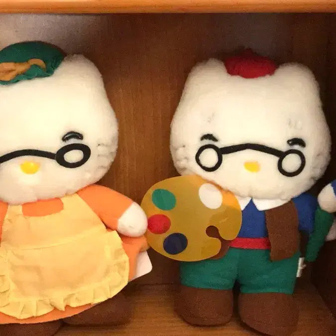 [SOLD OUT] 레어! 일본 고전 키티 할아버지 할머니 가족 패밀리 인형