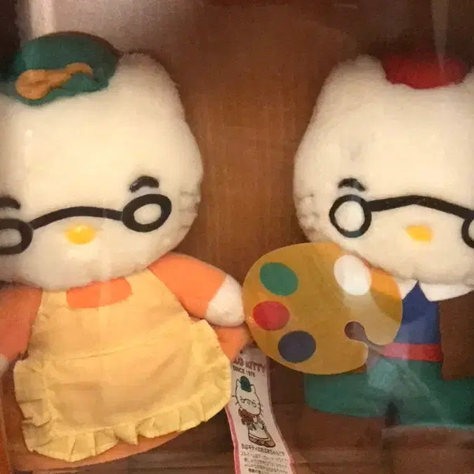 [SOLD OUT] 레어! 일본 고전 키티 할아버지 할머니 가족 패밀리 인형