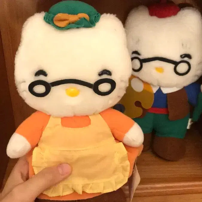 [SOLD OUT] 레어! 일본 고전 키티 할아버지 할머니 가족 패밀리 인형