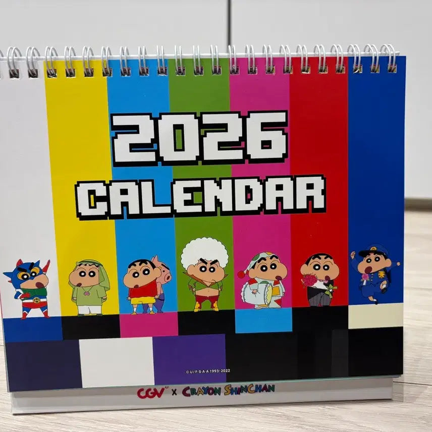[BUNJANG] CGV x Crayon Shin-chan 2026 Desk Calendar / CGV 짱구 콜라보 달력
