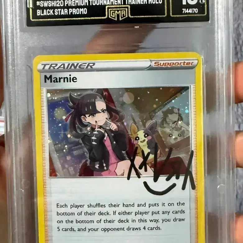 [BUNJANG] Mari Signed Promo Card GEM MT 10 (PSA 357) / 오늘만(PSA pop 357)싸인 마리 프로모 카드 GEM MIT 10